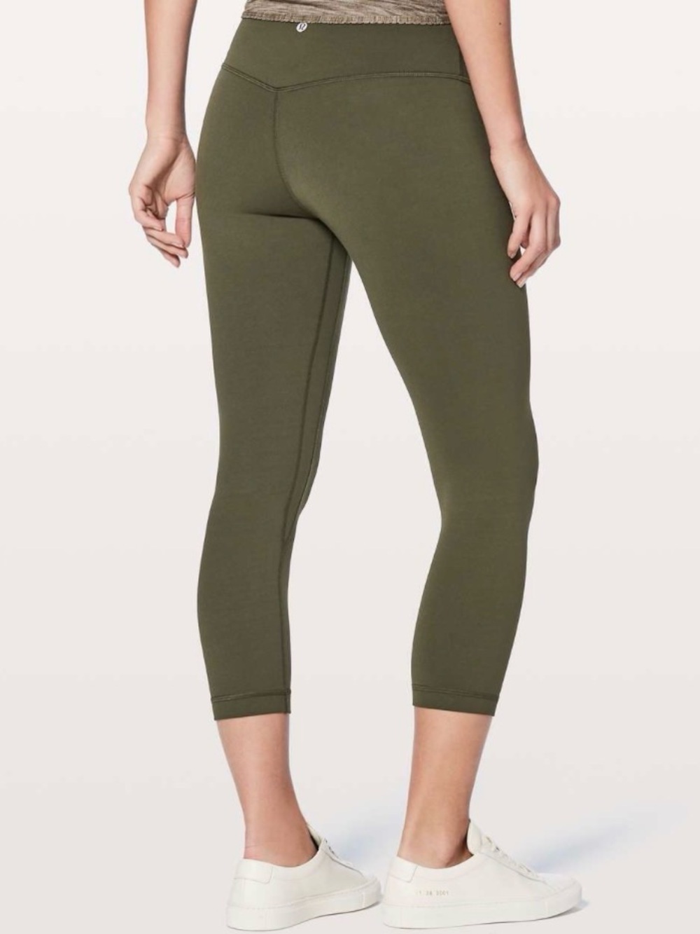 Lululemon Align Crop 21” Dark Olive Leggings Size‎ 4